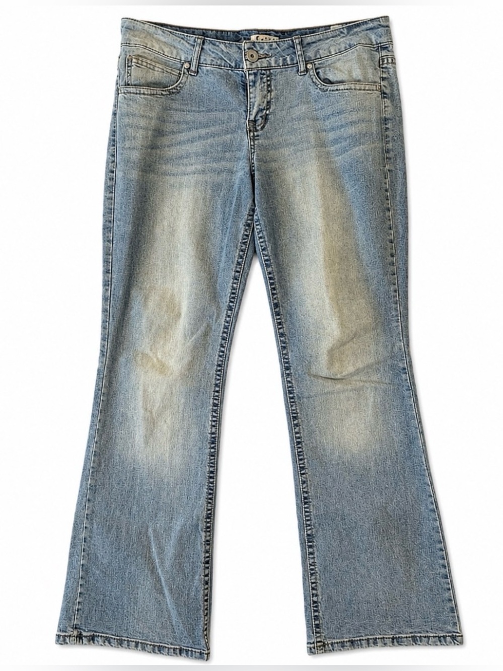 LEI Ashley Low-Rise Bootcut Jeans 11 Short Y2K Retro Streetwear Denim pre-owned